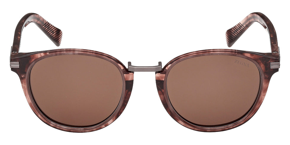 Ermenegildo Zegna EZ0284-H 69E 51 - Bordeaux/Striped / Brown #id:ez0284h69e_s:106100