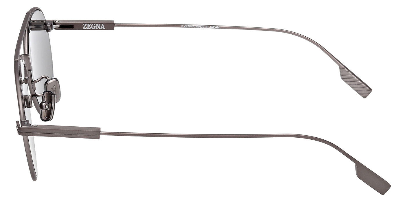 Ermenegildo Zegna EZ0288 09D 55 - Matte Gunmetal / Smoke Polarized #id:ez028809d_s:100110