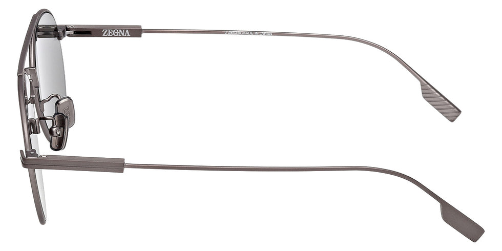 Ermenegildo Zegna EZ0288 09D 55 - Matte Gunmetal / Smoke Polarized #id:ez028809d_s:100110