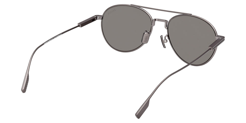 Ermenegildo Zegna EZ0288 09D 55 - Matte Gunmetal / Smoke Polarized #id:ez028809d_s:100125