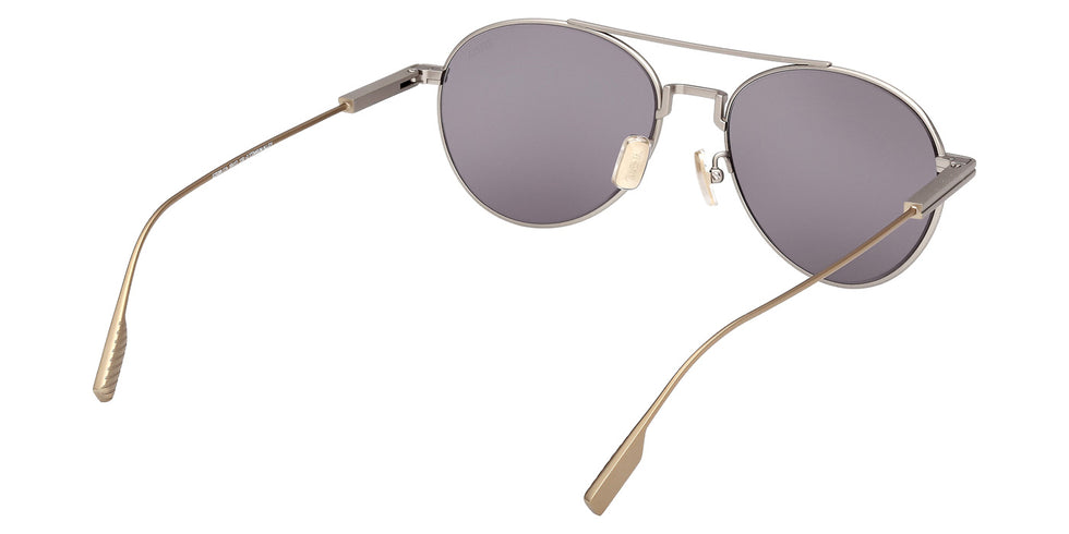 Ermenegildo Zegna EZ0288 17A 55 - Matte Palladium / Smoke #id:ez028817a_s:102125