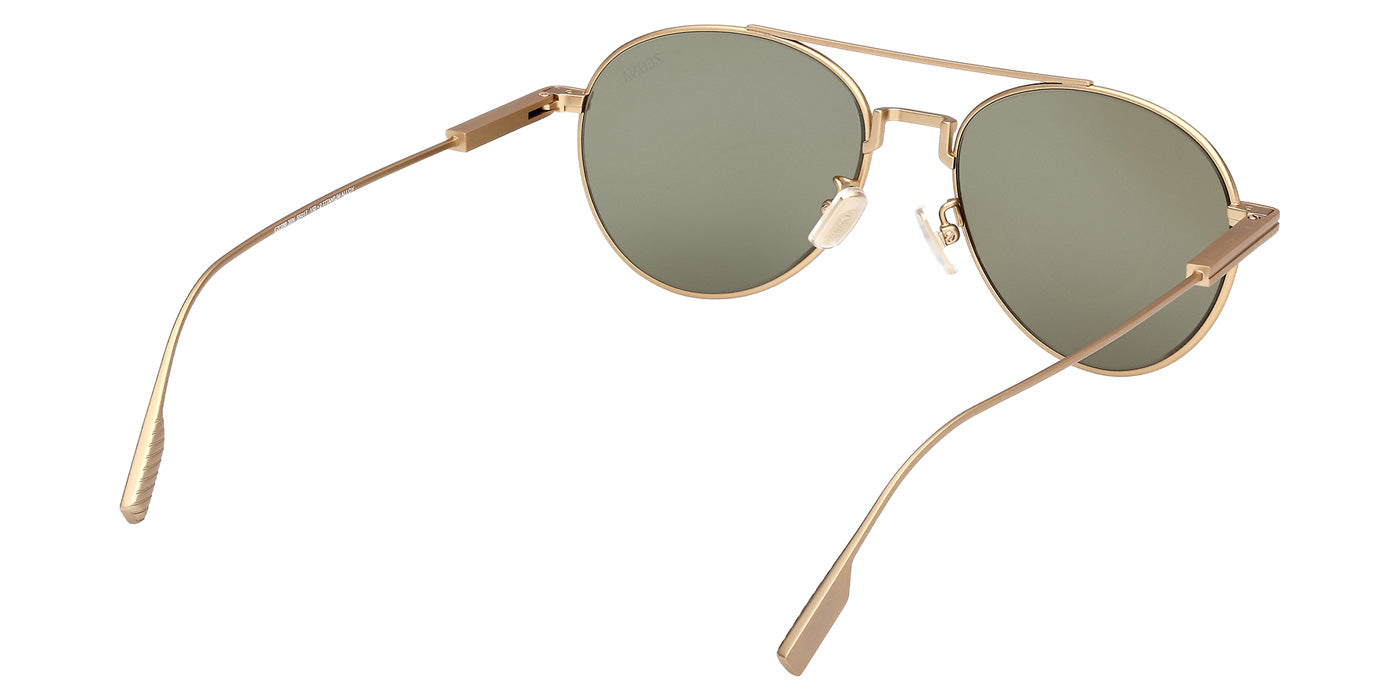 Ermenegildo Zegna EZ0288 35N 55 - Matte Light Bronze / Green #id:ez028835n_s:104125