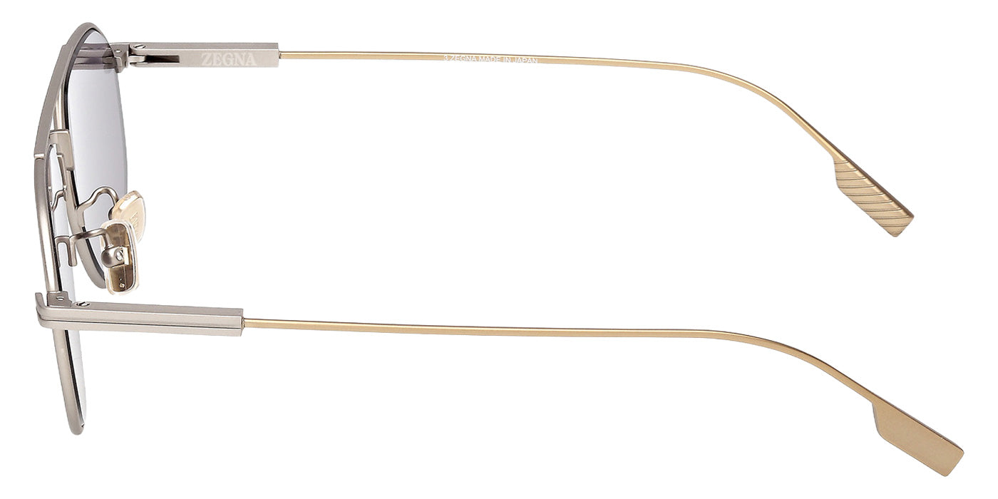 Ermenegildo Zegna EZ0289 17A 56 - Matte Palladium / Smoke #id:ez028917a_s:100110