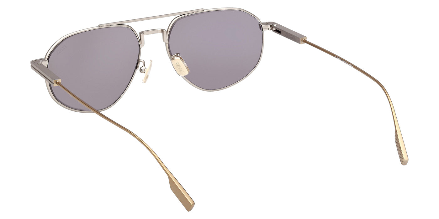 Ermenegildo Zegna EZ0289 17A 56 - Matte Palladium / Smoke #id:ez028917a_s:100115