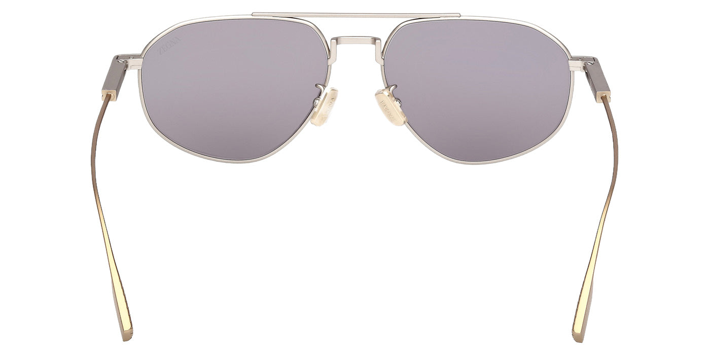 Ermenegildo Zegna EZ0289 17A 56 - Matte Palladium / Smoke #id:ez028917a_s:100120
