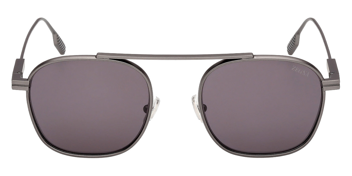Ermenegildo Zegna EZ0290 09A 53 - Matte Gunmetal / Smoke #id:ez029009a_s:100100