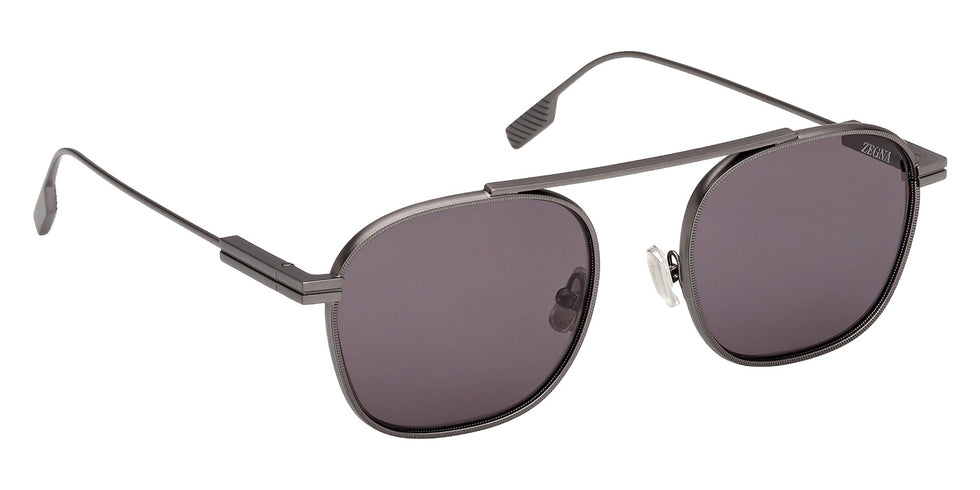 Ermenegildo Zegna EZ0290 09A 53 - Matte Gunmetal / Smoke #id:ez029009a_s:100135