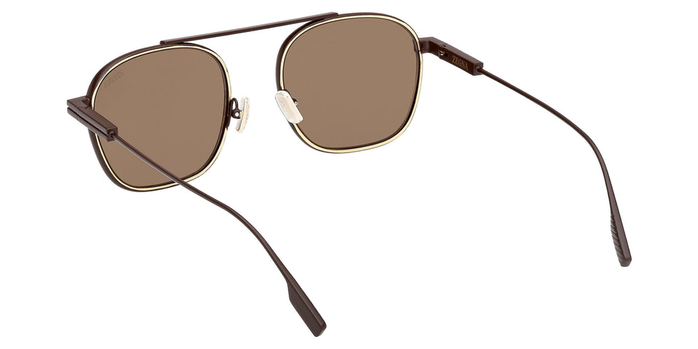 Ermenegildo Zegna EZ0290 49E 53 - Matte Dark Brown / Brown 49E #id:ez029049e_s:100115