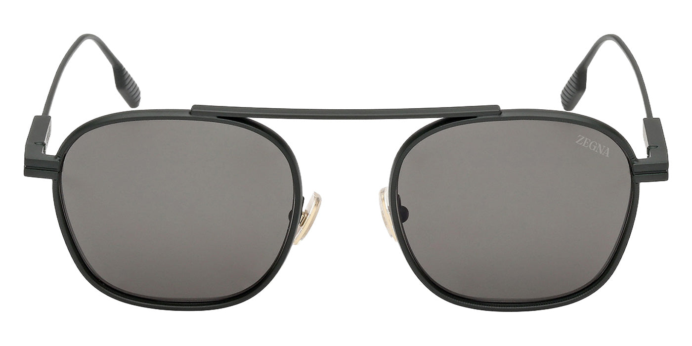 Ermenegildo Zegna EZ0290 97D 53 - Matte Dark Green / Smoke Polarized #id:ez029097d_s:104100