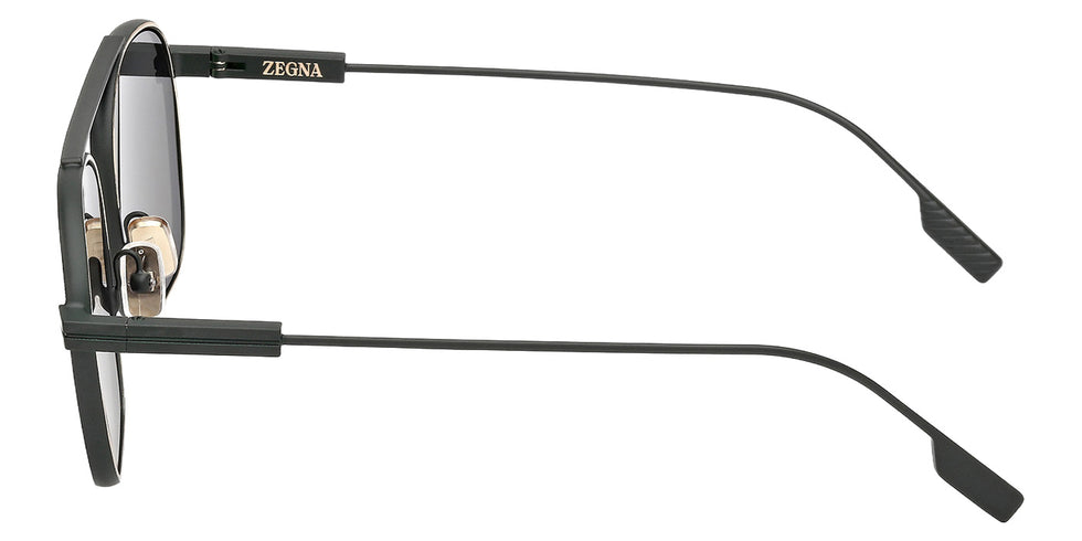 Ermenegildo Zegna EZ0290 97D 53 - Matte Dark Green / Smoke Polarized #id:ez029097d_s:104110
