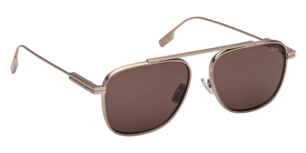 Ermenegildo Zegna EZ0291 35E 57 - Matte Light Brown / Brown 35E #id:ez029135e_s:100135