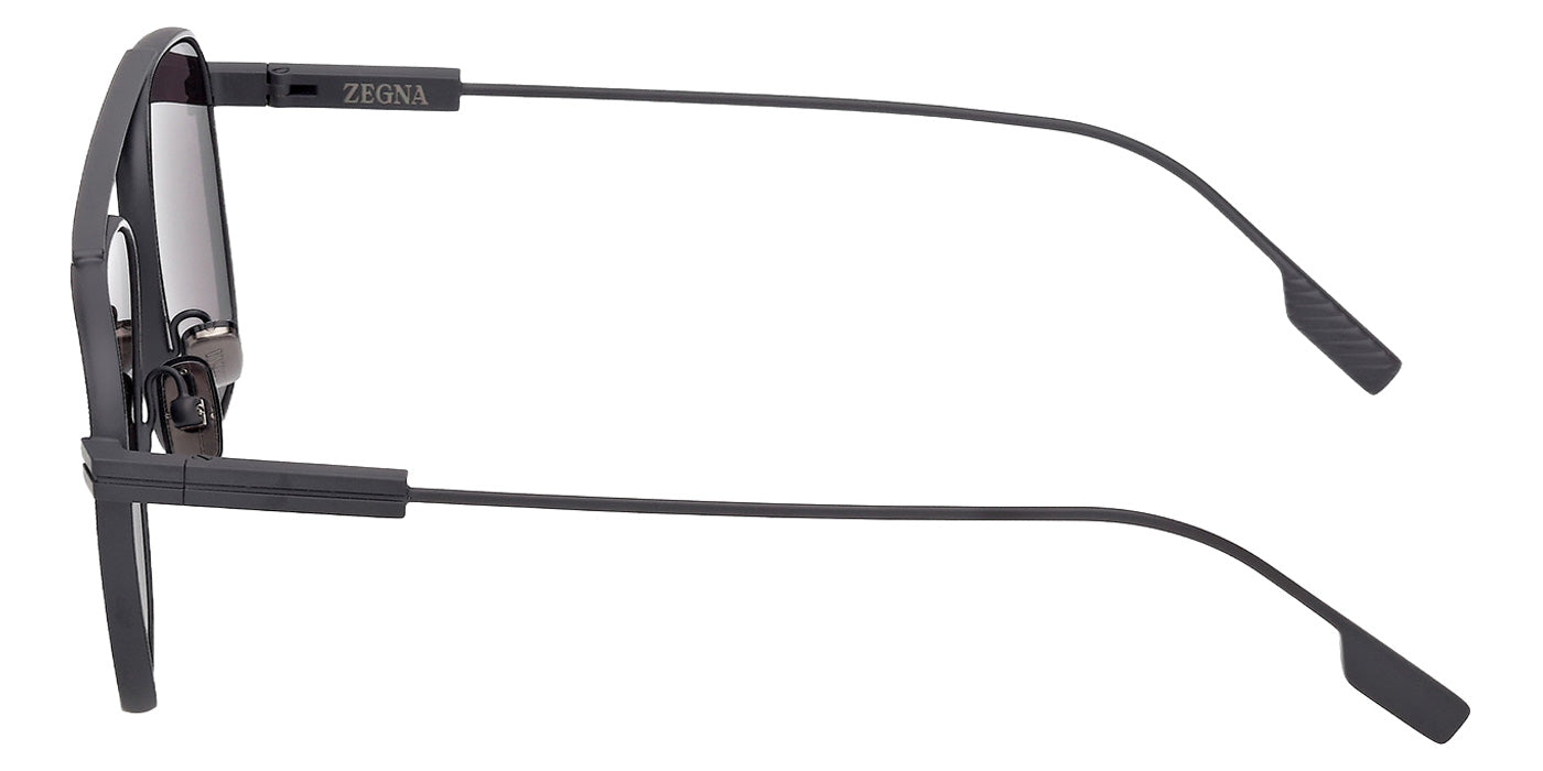 Ermenegildo Zegna EZ0291 91A 57 - Matte Blue / Smoke #id:ez029191a_s:104110