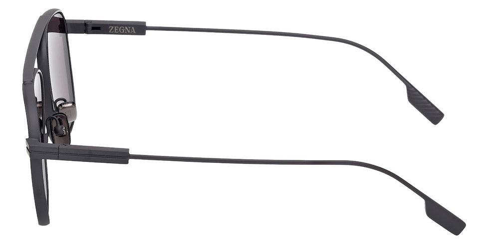 Ermenegildo Zegna EZ0291 91A 57 - Matte Blue / Smoke #id:ez029191a_s:104110