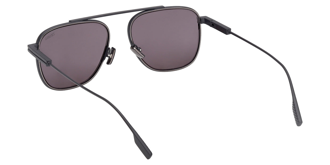 Ermenegildo Zegna EZ0291 91A 57 - Matte Blue / Smoke #id:ez029191a_s:104115