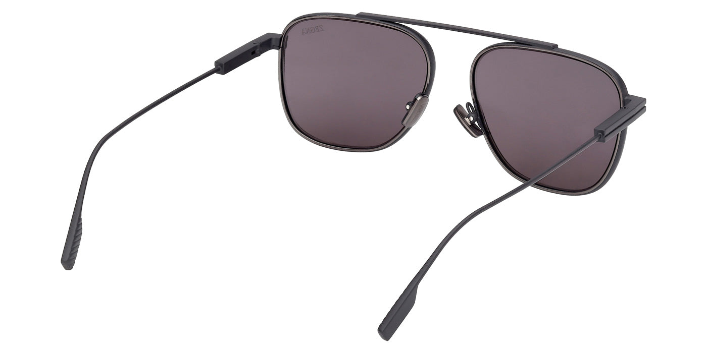 Ermenegildo Zegna EZ0291 91A 57 - Matte Blue / Smoke #id:ez029191a_s:104125