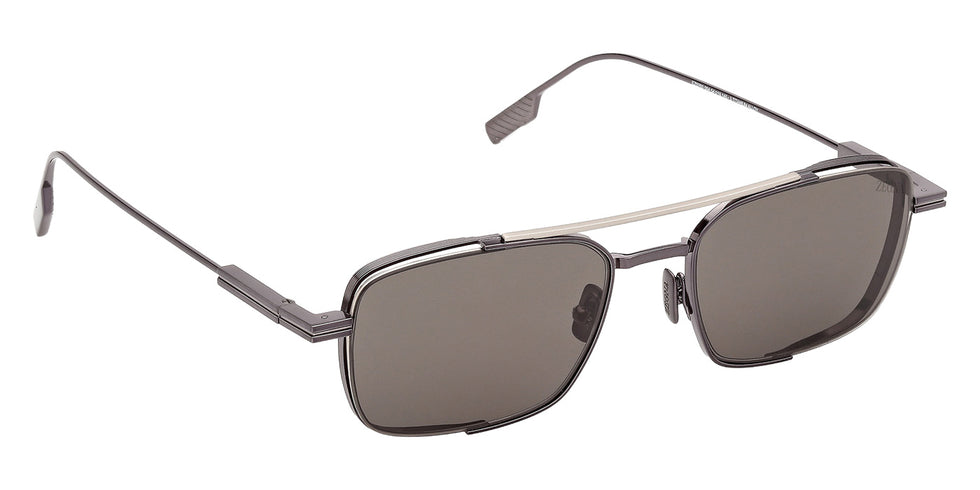 Ermenegildo Zegna EZ0293 09A 54 - Matte Gunmetal / Smoke #id:ez029309a_s:100135