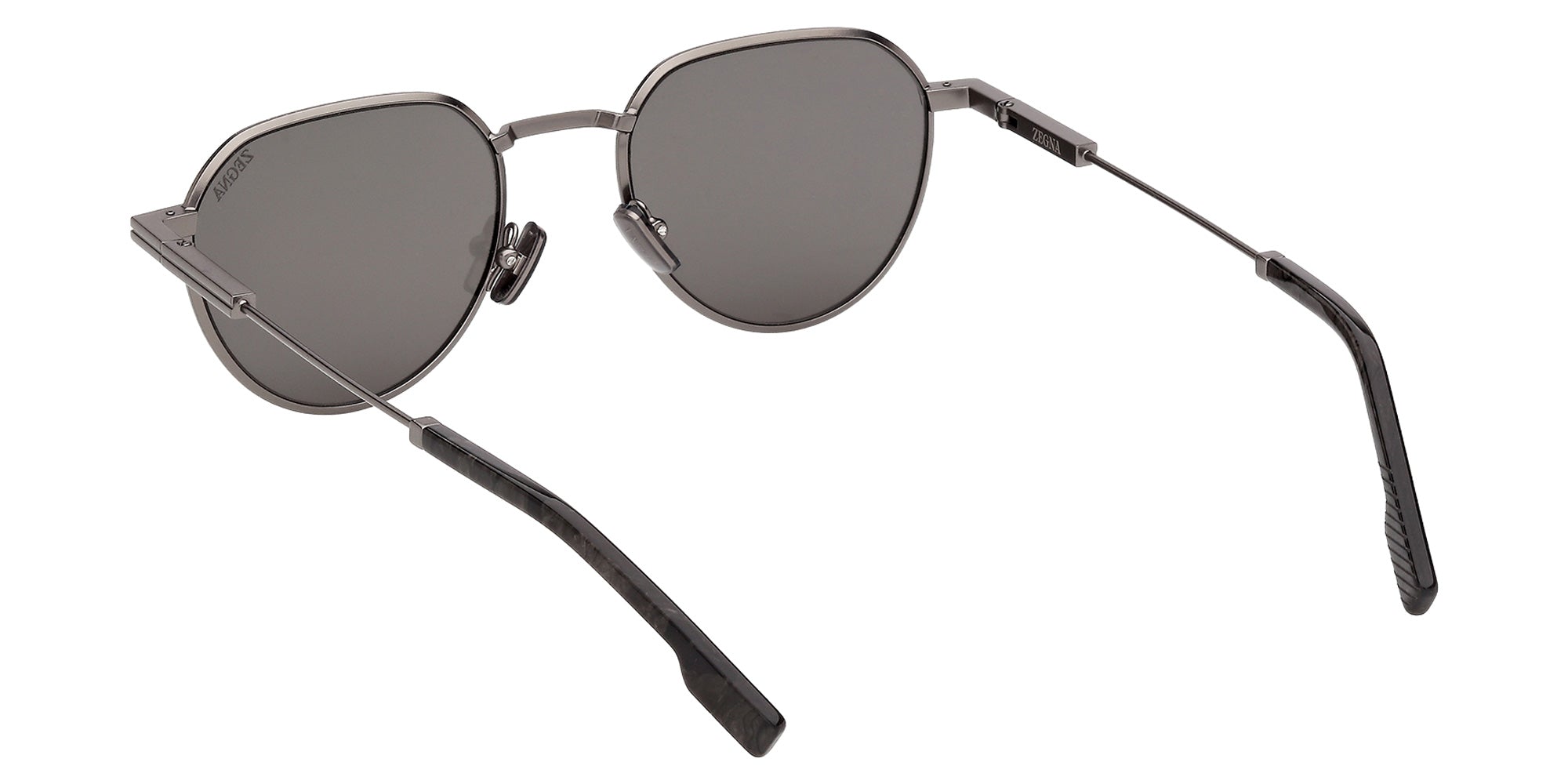Ermenegildo Zegna EZ0297 08A 51 - Shiny Gunmetal / Smoke 08A #id:ez029708a_s:100115