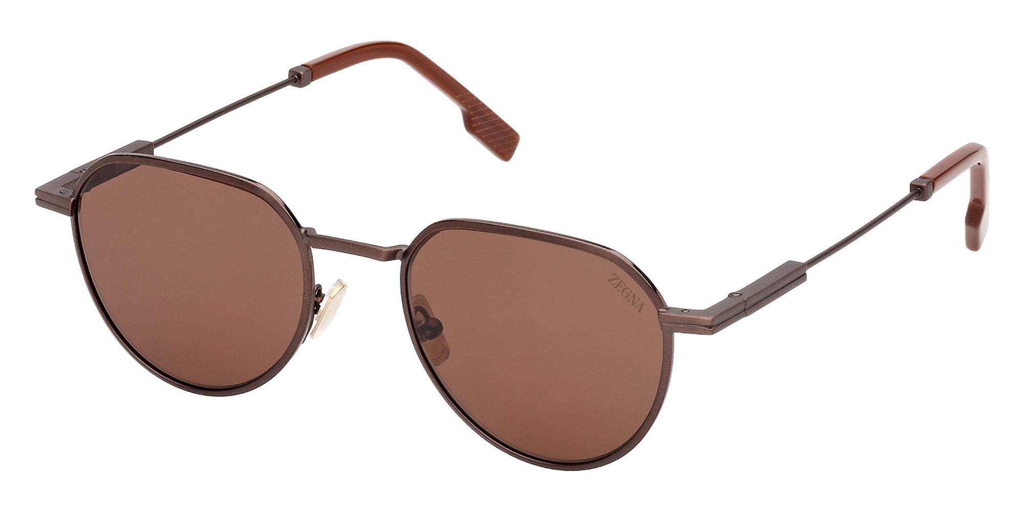 Ermenegildo Zegna EZ0297 37E 51 - Matte Antiqued Dark Bronze / Brown 37E #id:ez029737e_s:104105