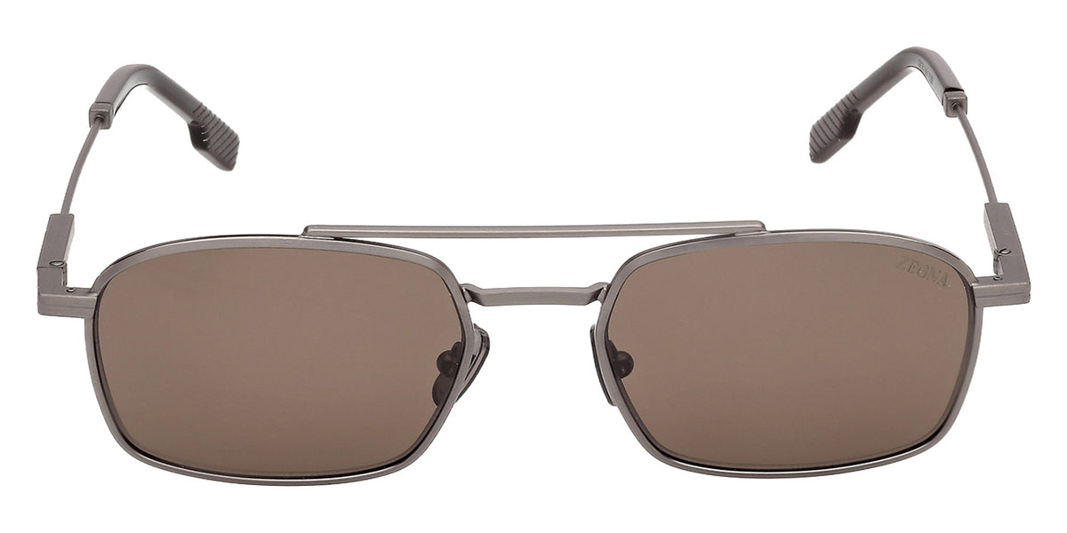 Ermenegildo Zegna EZ0298 09E 54 - Matte Gunmetal / Brown #id:ez029809e_s:100100