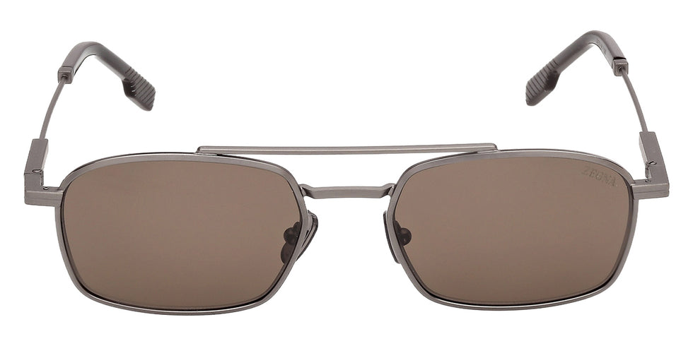 Ermenegildo Zegna EZ0298 09E 54 - Matte Gunmetal / Brown #id:ez029809e_s:100100