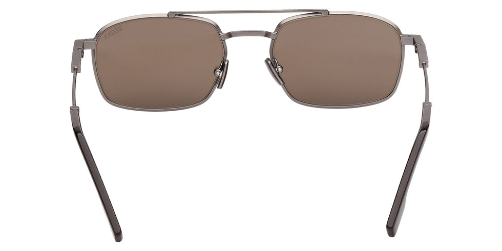 Ermenegildo Zegna EZ0298 09E 54 - Matte Gunmetal / Brown #id:ez029809e_s:100120