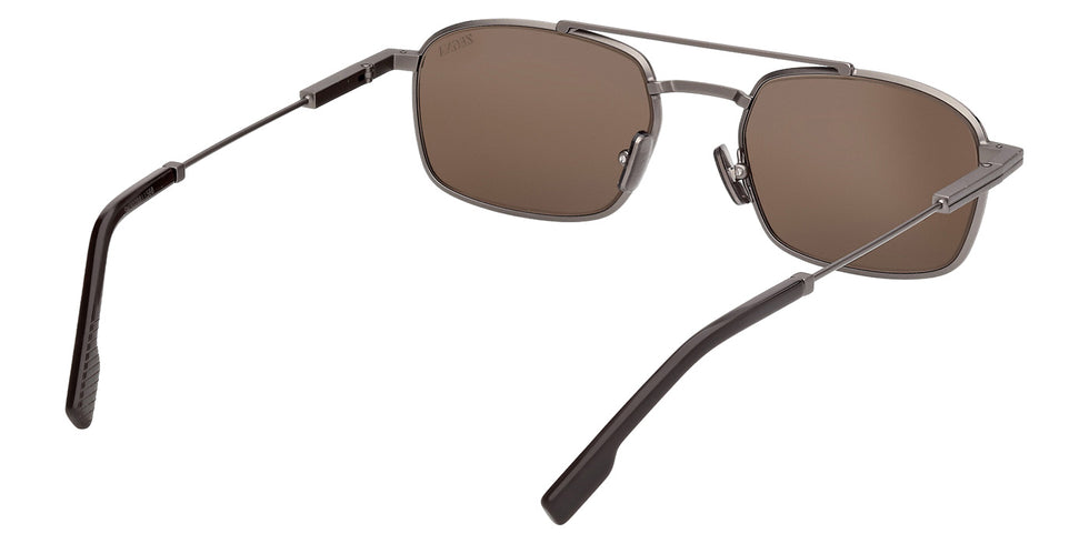 Ermenegildo Zegna EZ0298 09E 54 - Matte Gunmetal / Brown #id:ez029809e_s:100125