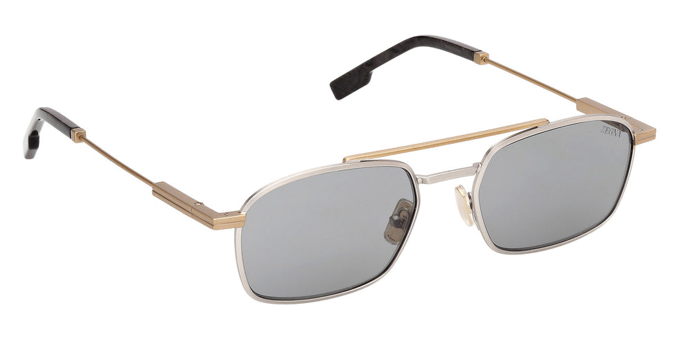 Ermenegildo Zegna EZ0298 15A 54 - Matte Light Ruthenium / Smoke #id:ez029815a_s:102135
