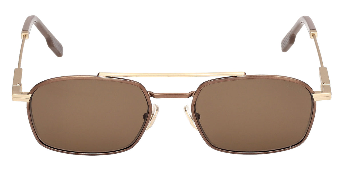 Ermenegildo Zegna EZ0298 37E 54 - Matte Dark Bronze / Brown #id:ez029837e_s:104100