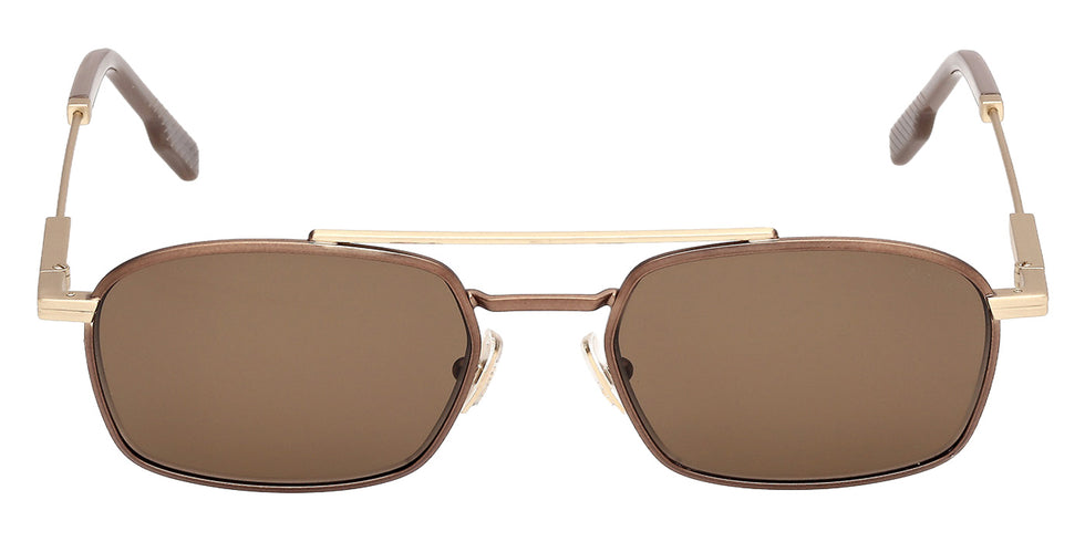 Ermenegildo Zegna EZ0298 37E 54 - Matte Dark Bronze / Brown #id:ez029837e_s:104100