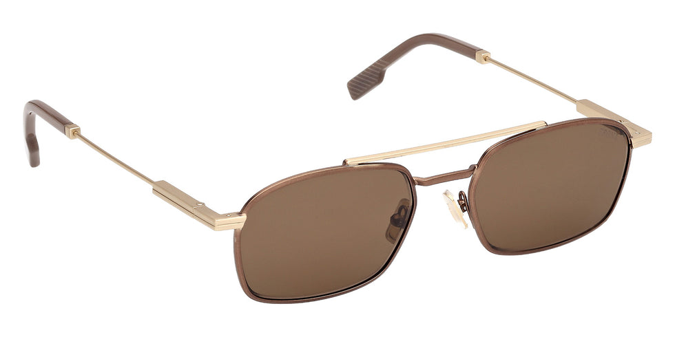 Ermenegildo Zegna EZ0298 37E 54 - Matte Dark Bronze / Brown #id:ez029837e_s:104135