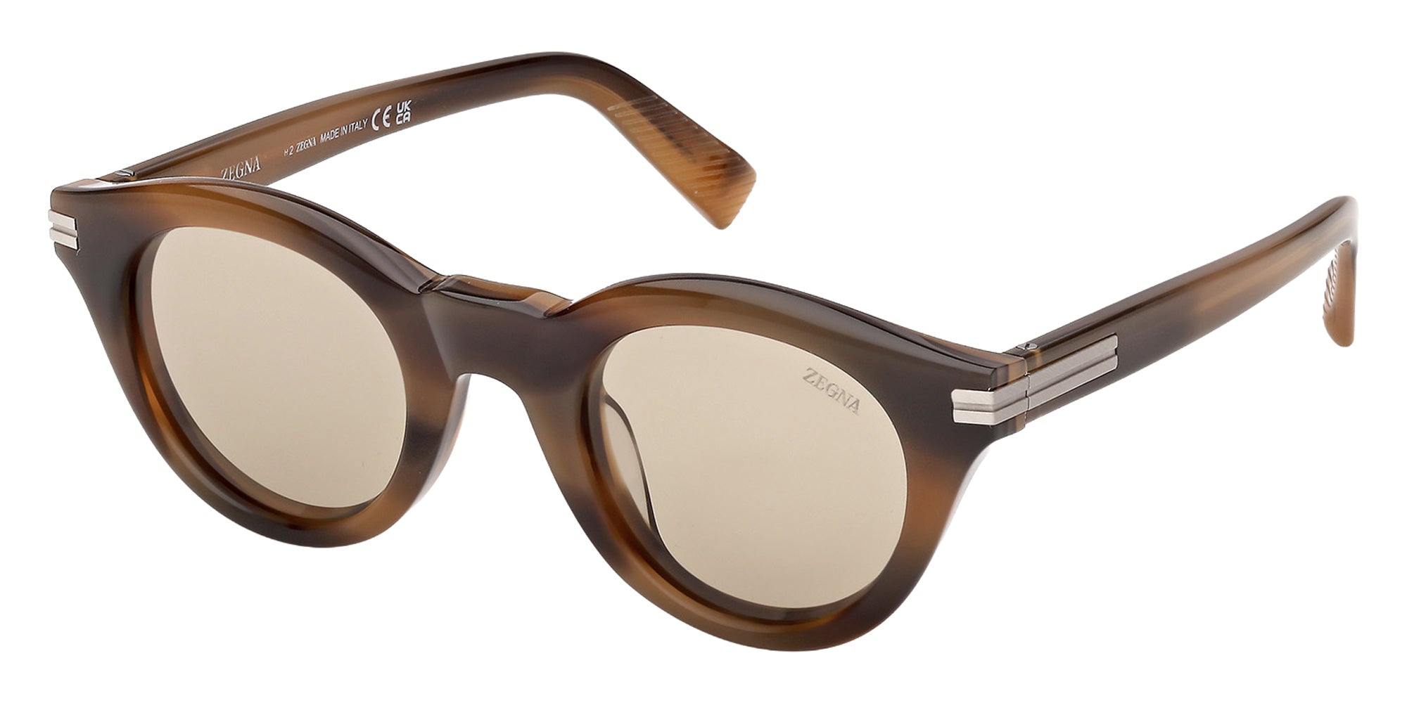 Ermenegildo Zegna EZ0302 52E 46 - Dark Havana / Brown 52E #id:ez030252e_s:102105