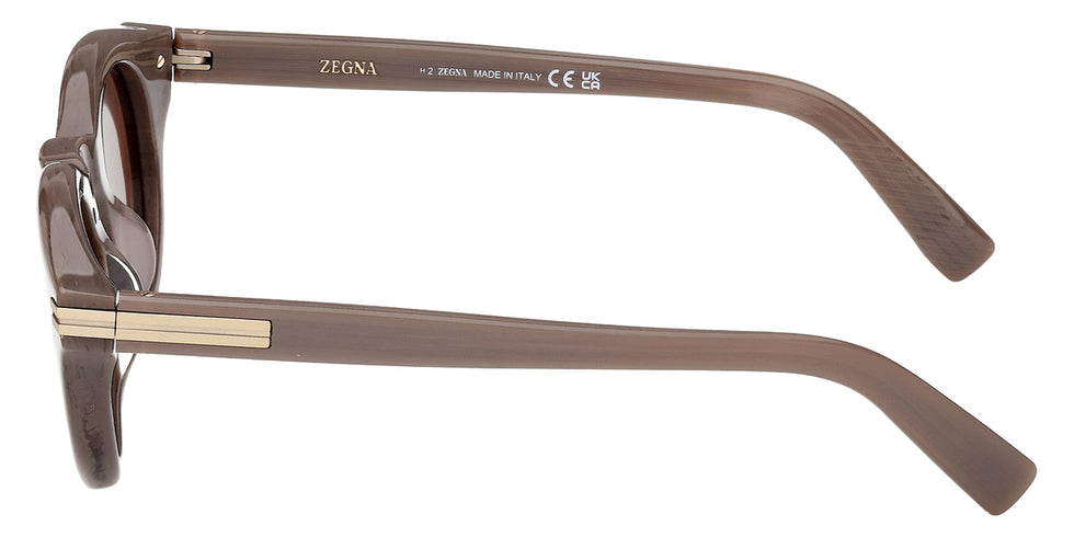 Ermenegildo Zegna EZ0302 59E 46 - Beige Brown/Striped / Brown 59E #id:ez030259e_s:106110