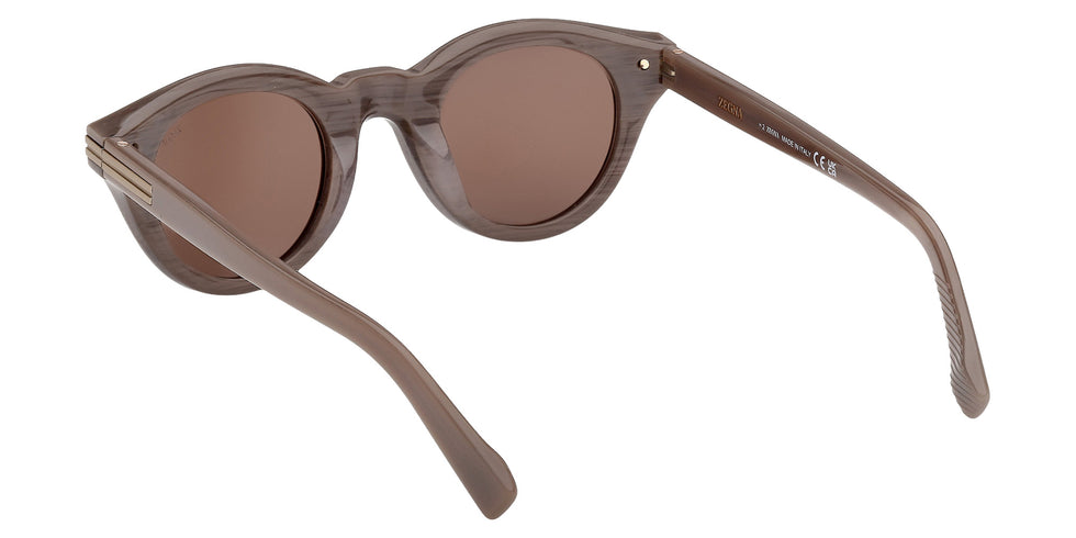 Ermenegildo Zegna EZ0302 59E 46 - Beige Brown/Striped / Brown 59E #id:ez030259e_s:106115