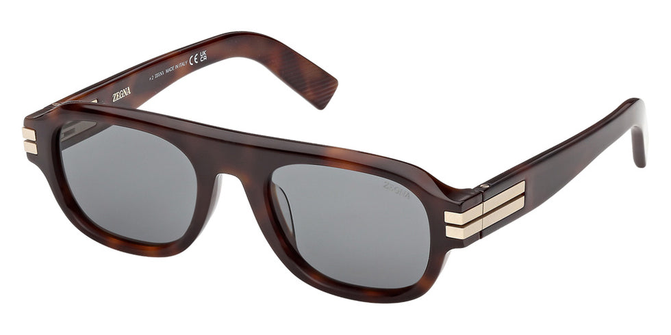 Ermenegildo Zegna EZ0304 52A 52 - Dark Havana / Smoke #id:ez030452a_s:104105