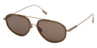 Ermenegildo Zegna EZ0305 98E 56 - Shiny Dark Green / Brown 98E #id:ez030598e_s:100105