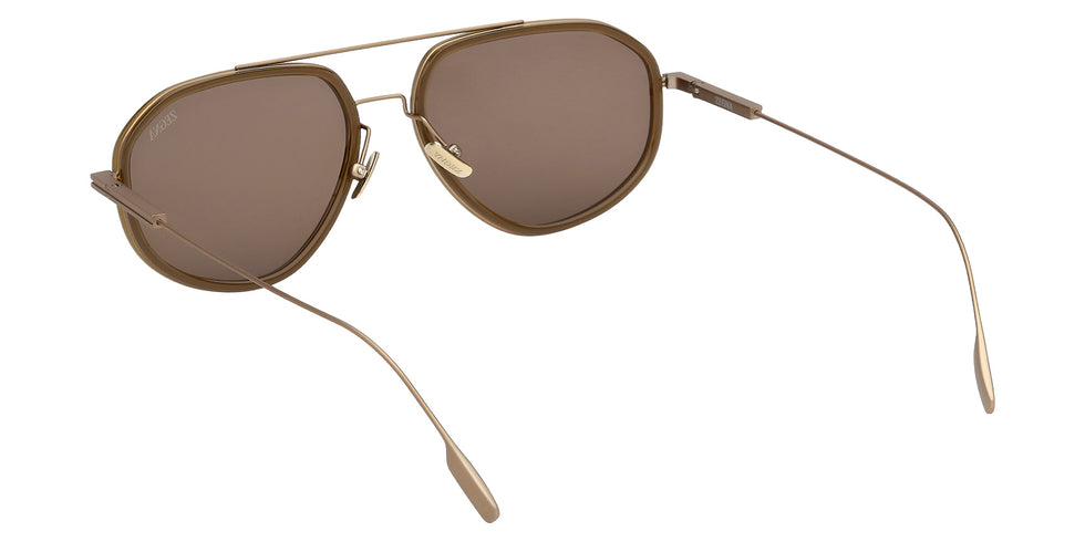 Ermenegildo Zegna EZ0305 98E 56 - Shiny Dark Green / Brown 98E #id:ez030598e_s:100115