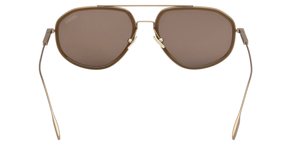 Ermenegildo Zegna EZ0305 98E 56 - Shiny Dark Green / Brown 98E #id:ez030598e_s:100120