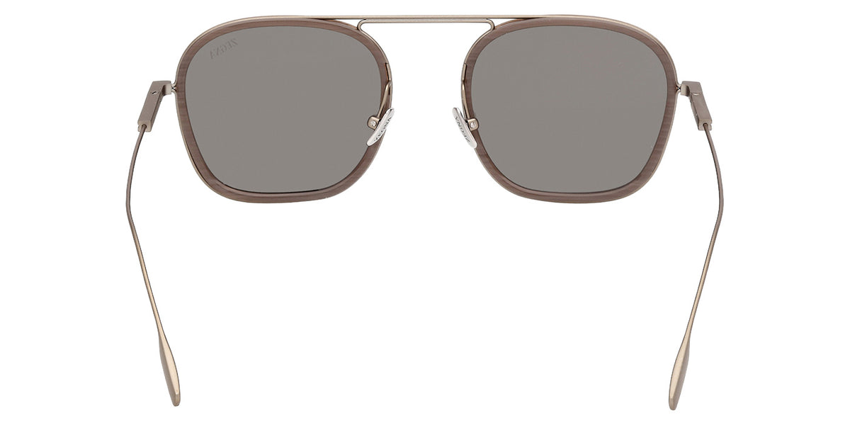 Ermenegildo Zegna EZ0306 59D 51 - Beige Brown/Striped / Smoke Polarized #id:ez030659d_s:100120