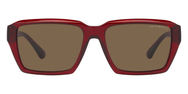 Shiny Transparent Red / Dark Brown / 58-17-145