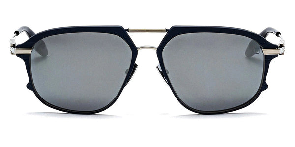 Matte Navy/Black Palladium with Dark Gray / Silver Flash Mirrored AR / 58-15-147