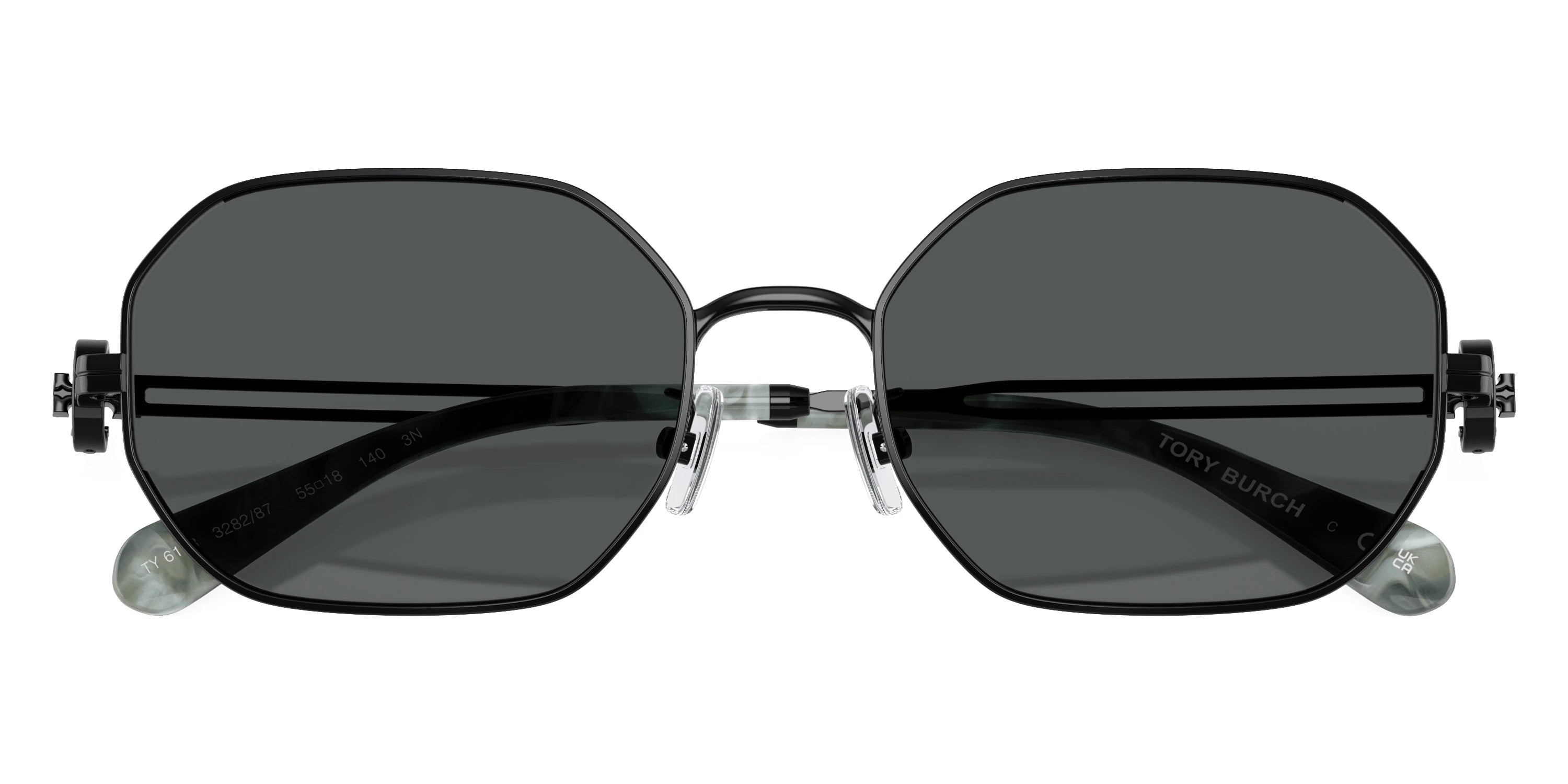 Tory Burch TY6113 328287 55 - Shiny Black / Dark Gray