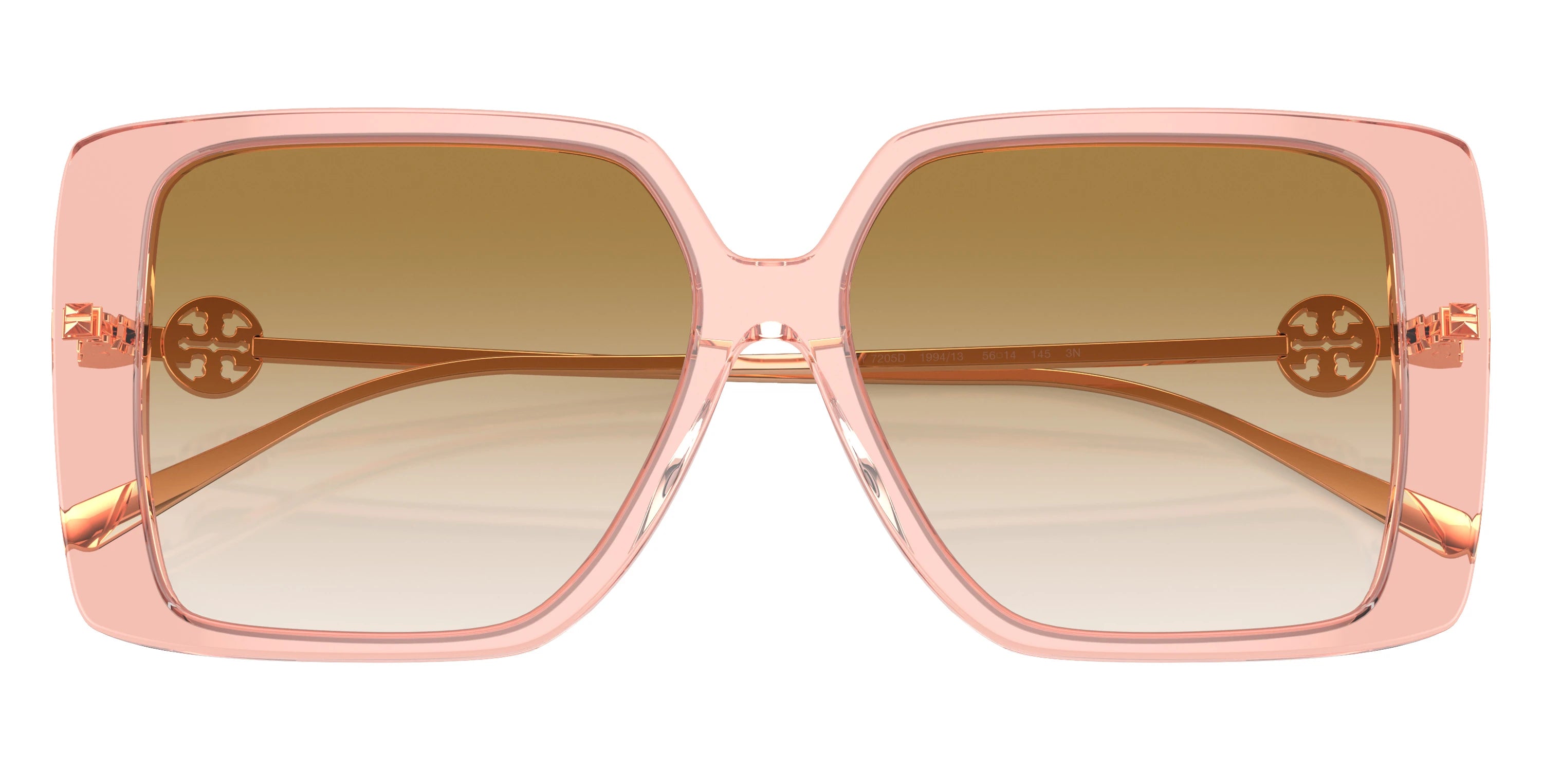 Tory Burch TY7205D 199413 56 - Transparent Pink/Shiny Rose Gold / Gradient Light Brown