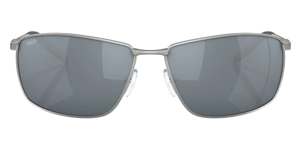 Matte Silver / Gray Silver Mirrored Polarized / 63-15-128