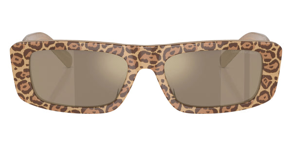 Leopard / Light Brown Mirrored Gold / 55-18-145