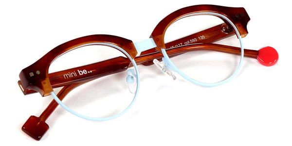 Shiny Tortoise Blonde/Satin Baby Blue / 45-17-135