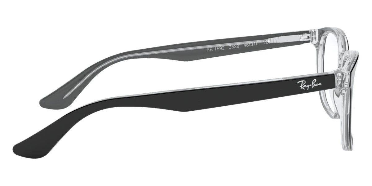 Ray-Ban RY1592 3529 48 - Black On Transparent