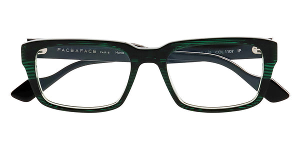 Transparent Striped Dark Green / 55-18-149