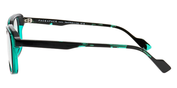 Black/Transparent Green / 55-19-150