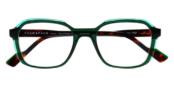 Transparent Striped Dark Green / 51-19-145