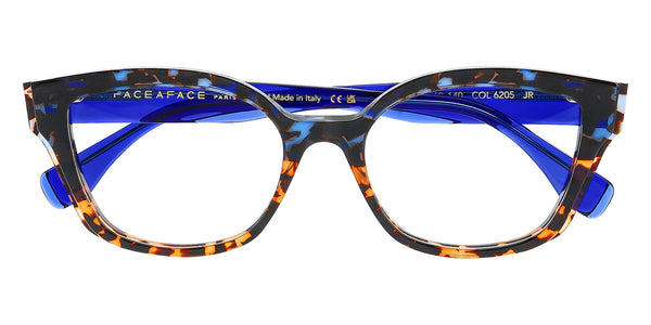 Blue Orange Gradient Tortoise / 52-18-140